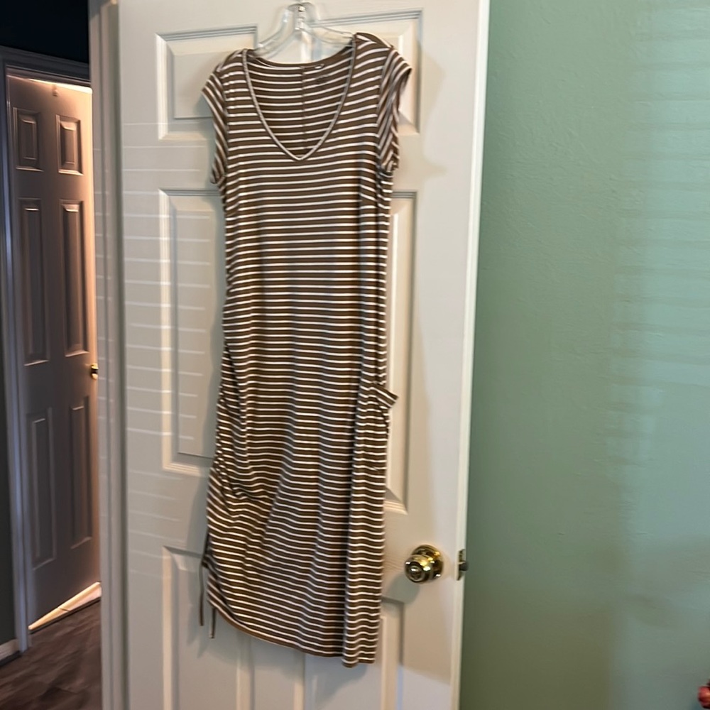 Toad & Co side ruched dress